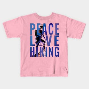 Peace Love and Hiking Kids T-Shirt